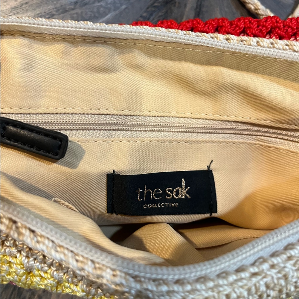 The Sak Crochet Shoulder Bag – Rainbow Stripe Boho Crossbody - Picture 8 of 16